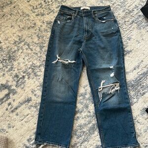 Abercrombie curve love the ankle straight ultra high rise size 27, 4s